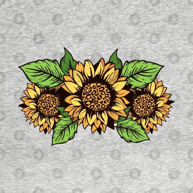 Cute Beautiful Yellow Sunflower Floral Artwork by Artistic muss